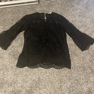 RO&DE Lace Peplum Top - worn once